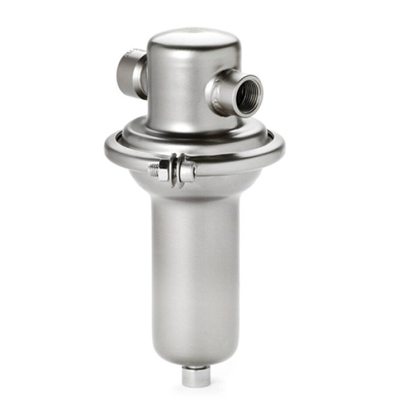 Back pressure regulator UV3.5 G1/2 PN10 1-5 bar KVS 0,5 m3/h Stainless steel Metallisch / EPDM